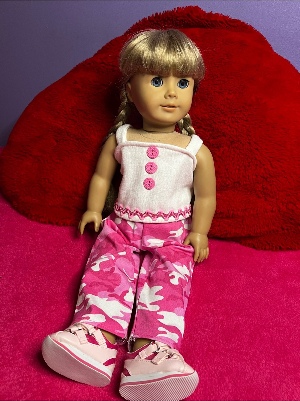 Pink Y2K Outfit- Fits 18” Doll- American Girl Doll